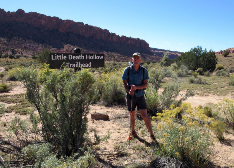 Wolverine-Little Death Hollow:We reach the trailhead, a couple of hours of dirt road back to the car