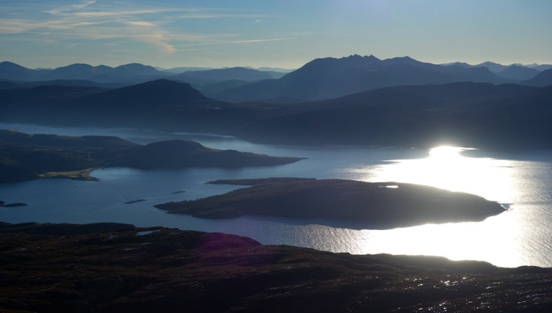 Jan 17 Ben More Coigach looking south to Isle Martin