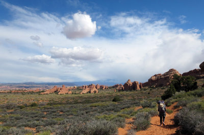 The weather clears in Arches NP 