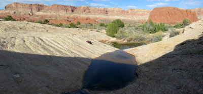 Muley Tanks - a beautiful spot and historic water source in these dry parts