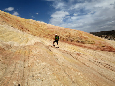 Slabs of swirling rock