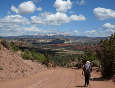 Out of the canyons and on the dirt road to the town of Cannonville