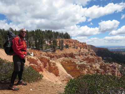 Brian at Rainbow Point,  Bryce NP