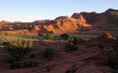 Looking toward Coyote Buttes and 'The Wave'
