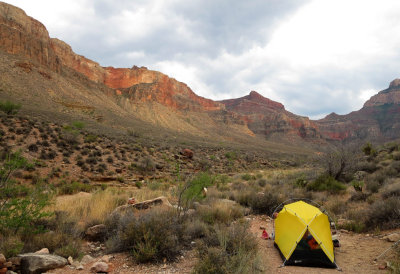 Camp at Cremation Creek (no water!)