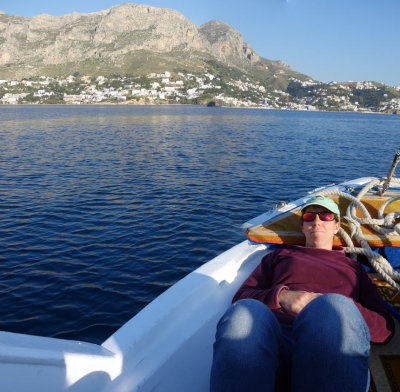 On the ferry to Telendos