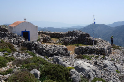 Chapel on the summit of peak above Argononta