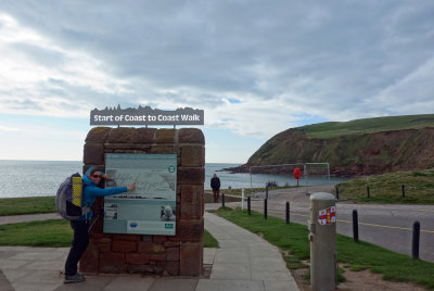 Part I Our finish at the Wainwright signpost St Bees