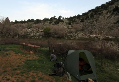 2016 Crete Camp above tavri at sheepfank with water cistern