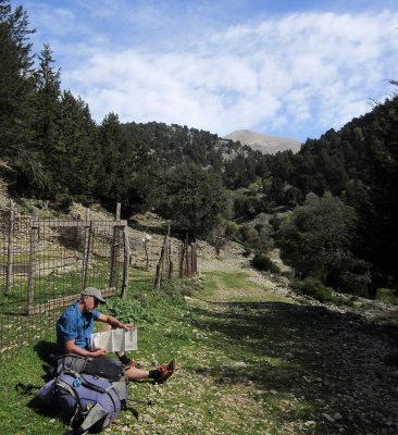 Rest at natural spring used by goat herders