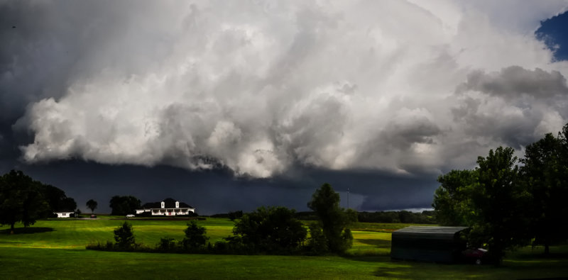 Severe Storm with Wall Cloud