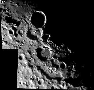 Theophilus-Catharina Craters on the Moon