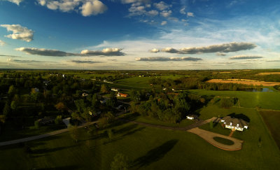 Spring Landscape with Clouds