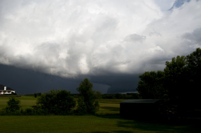 Severe Storm with Wall Cloud