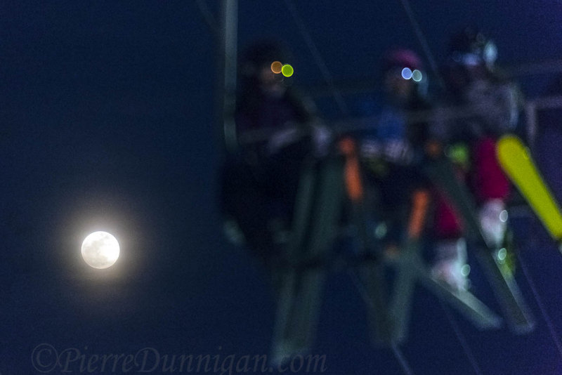 ski de soire de pleine lune