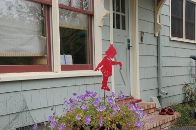 Watering girl