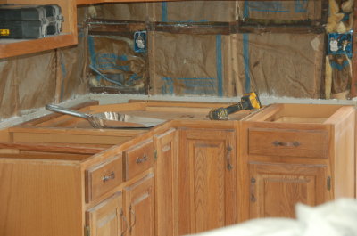 countertops all removed