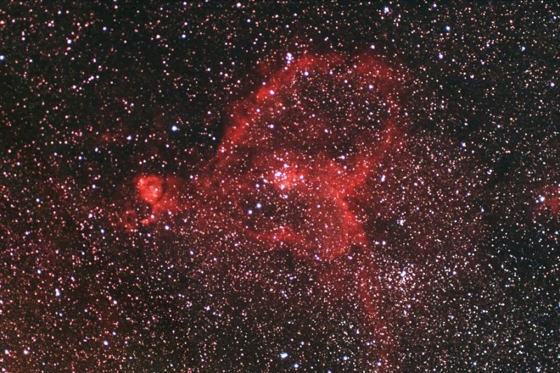 The Heart nebula, IC1805, in Cassiopeia