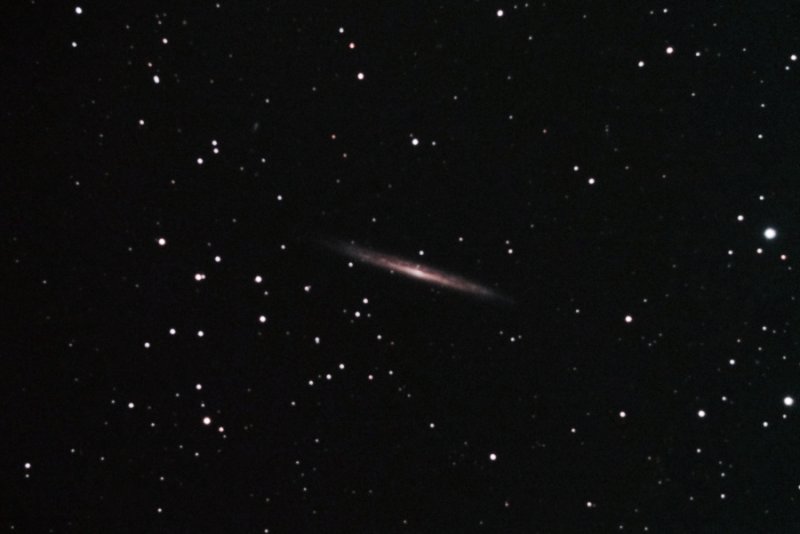 Edge-on galaxy NGC 5907 in Draco
