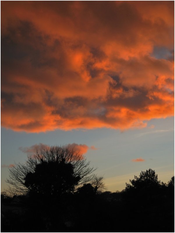 Sunset clouds - 2 February 2013