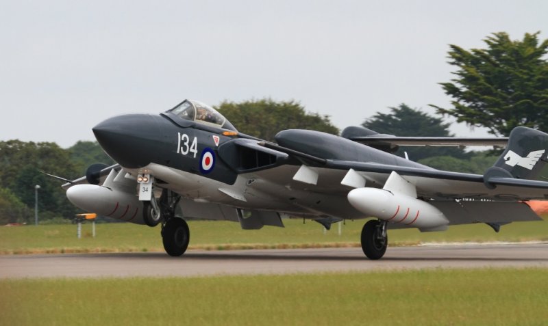 Sea Vixen landing at Culdrose