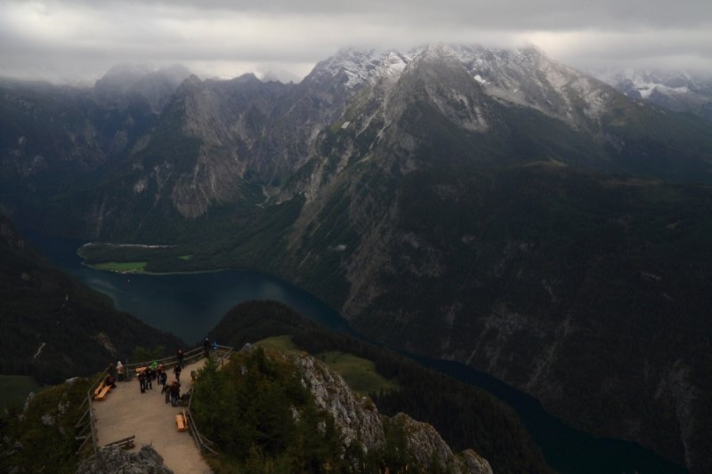 Lake Knigssee and the Watzmann, from Jenner peak (1874m)