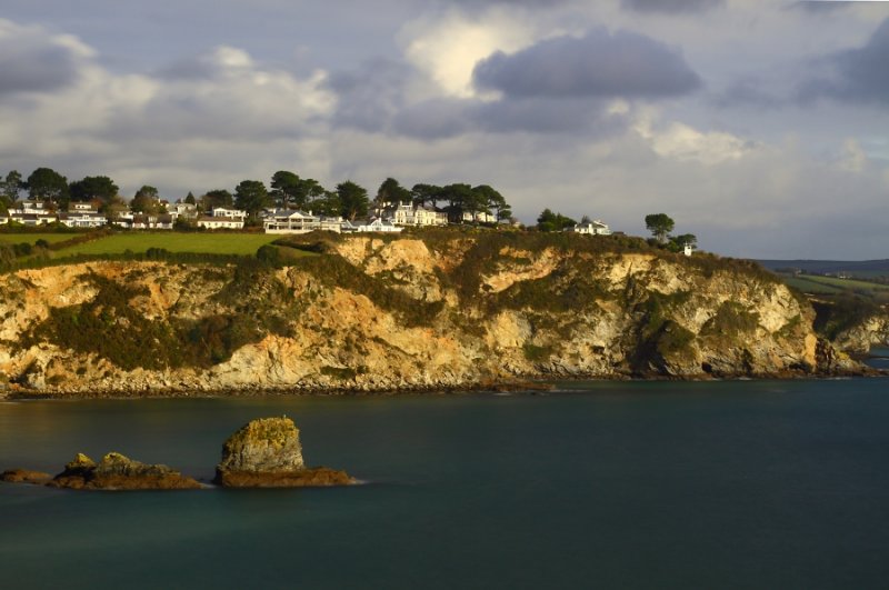 Cliffs at Carlyon Bay, seen from Porthpean