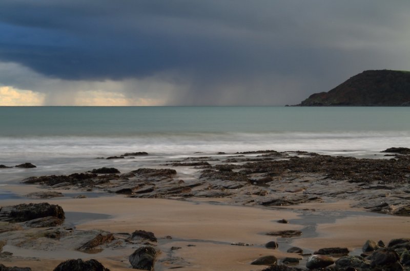 Showery day at Duporth
