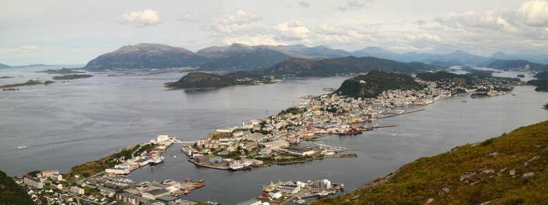 Alesund from Sukkertoppen (314m)