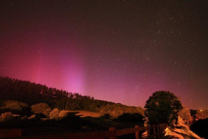 Aurora, 22/23 June 2015, imaged from Cornwall