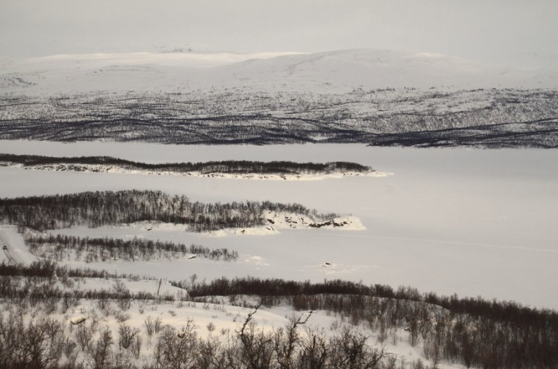 Tornetrask lake (frozen)
