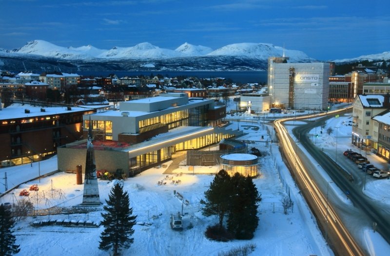Early evening view of Narvik