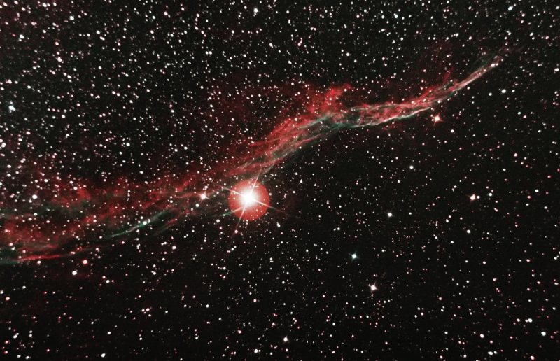 Veil Nebula, NGC 6960 in Cygnus