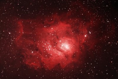 The Lagoon Nebula, M8, in Sagittarius