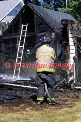 Dudley MA - Garage fire; 175 West Main St. - August 5, 2013