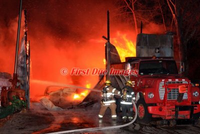 Sturbridge MA - 4 Alarm Structure fire; 126 River Rd. - December 7, 2015