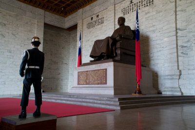 Chiang Kai Shek Monument within Taipei. 
