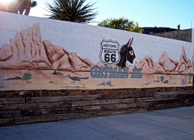 Route 66 sign in Oatman