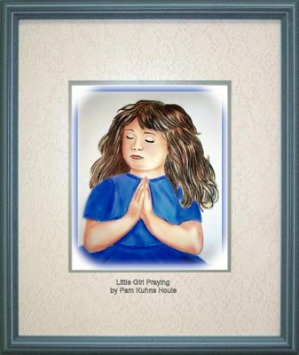 Little Girl Blue Praying