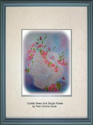 Wild Roses in Crystal Swan