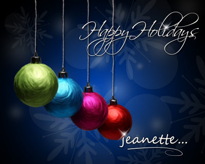 Happy Holidays to all...