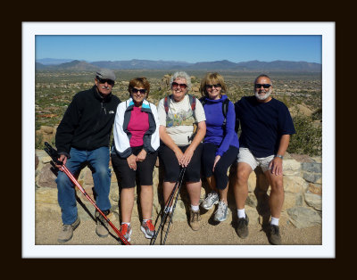 Rod, Sharon, Debi, Coleen & Kim at Pinnacle Peak