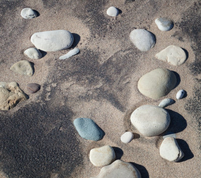 Stones in Dry Sand 