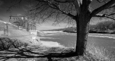 Dayton Dam in March 