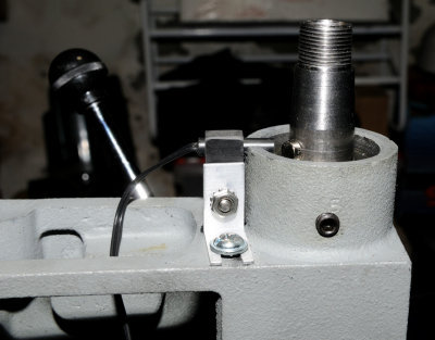Sensor and drive sleeve in place