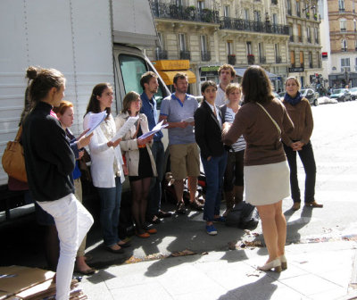 Singers at Place Monge