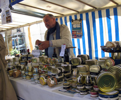 Foie gras stand