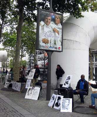 Selling art in front of the Pompidou