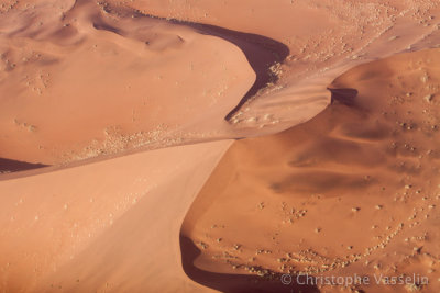 Namib desert from the sky