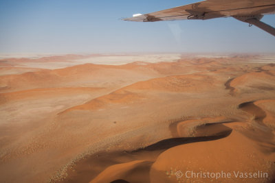 Namib desert from the sky